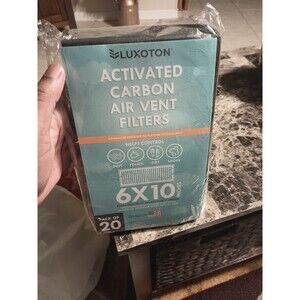 20 Activated Carbon Air Vent Filters 4" x 12" for Home Floor Vent Cleaner Air